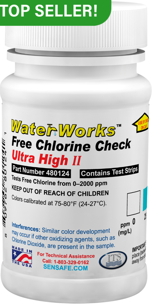 B50-FreeClH3 잔류염소키트 Free Chlorine Ultra High II Test Strips 480124