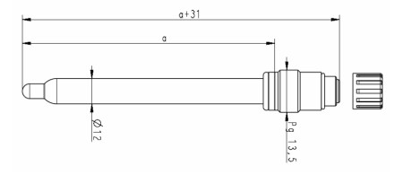 SG224CD-S8 케미컬용 pH 전극 SENSOREX pH Sensor
