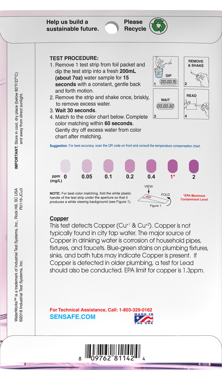 P30-CoppL1 구리검사키트 ITS 수질측정키트 Copper Kit