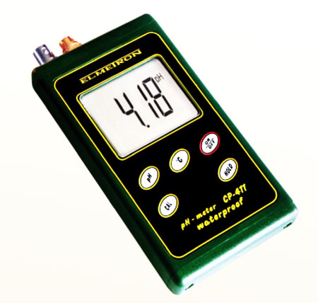 CP-411B 휴대형 pH측정기, pH ,온도센서 분리형 타입 EGA133 pH전극