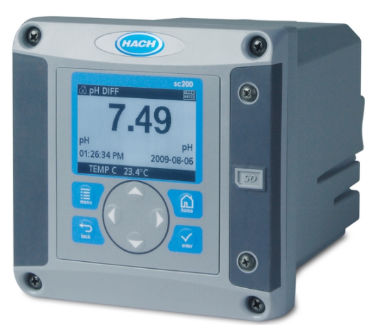 SC200-PC1R1 하크 인라인 pH 측정기