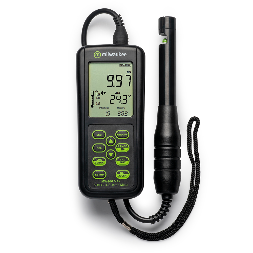 MW806 다항목 측정기 TDS,  전도도, pH, 온도 측정기