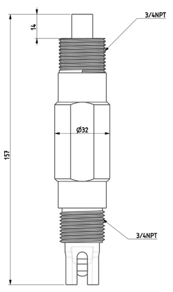 SpH10 탱크, 배관 삽입형 pH전극 하수처리장 및 배관 설치형 pH센서