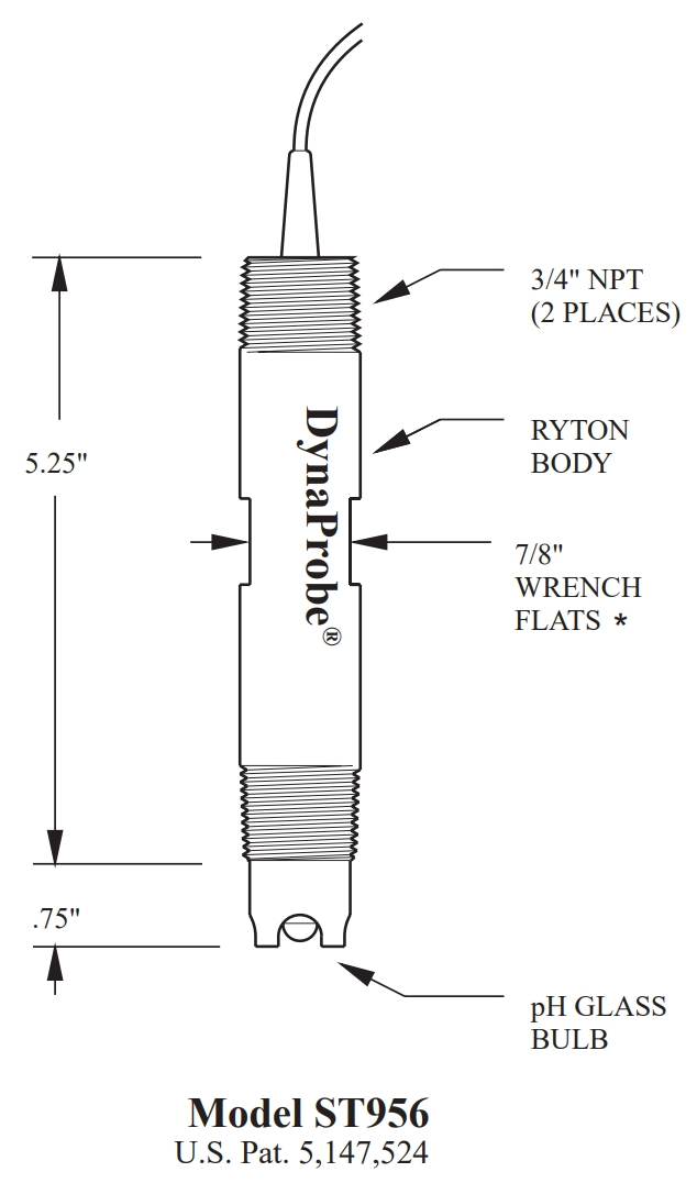 PH5110DRS-R33H 140℃ 고온전용 탱크 배관 pH미터 3/4인치 삽입형전극
