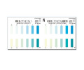 WAK-NH4-4-SH 암모늄질소,암모늄 색대조표 간이수질검사 팩 색상표